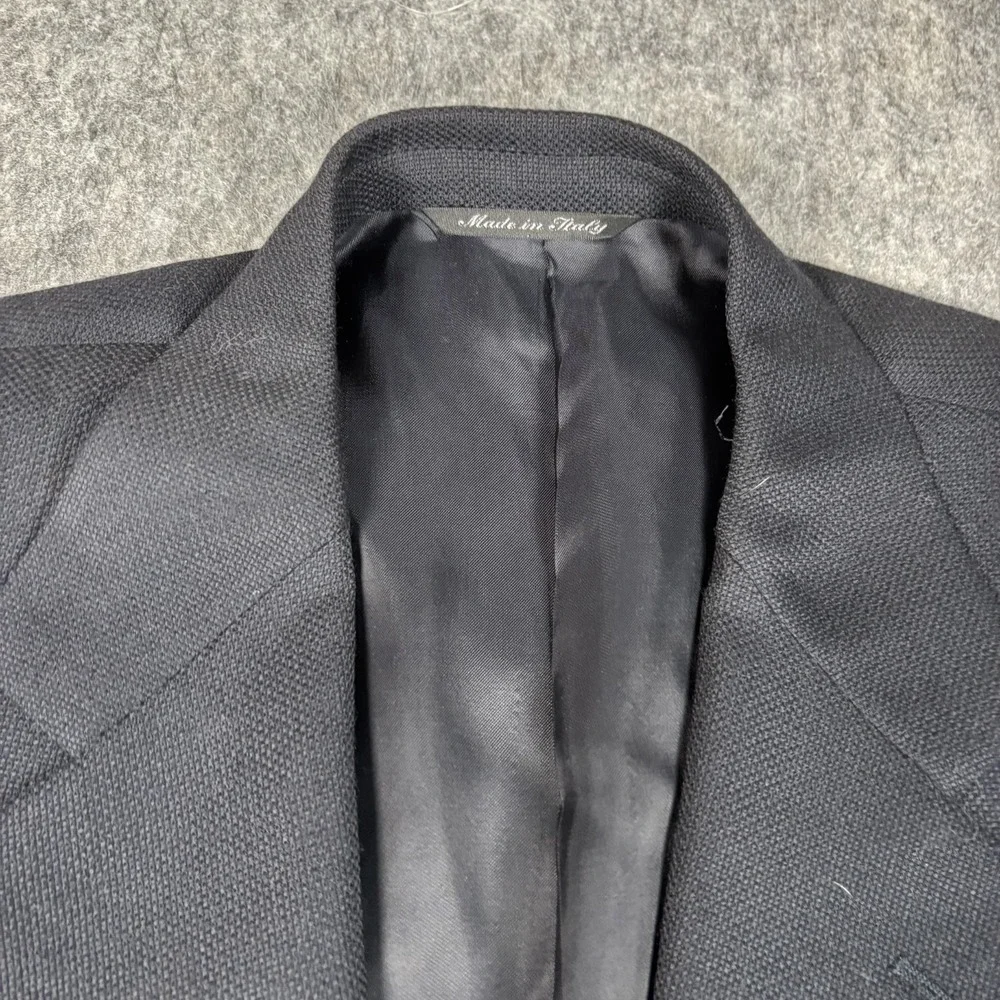 Canali Suit Jacket‎ Blazer Men's Italian 52 USA 42 100% Wool Navy Blue Preppy